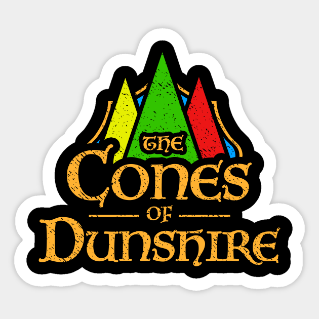 The Cones Of Dunshire Table Game Sticker TeePublic
